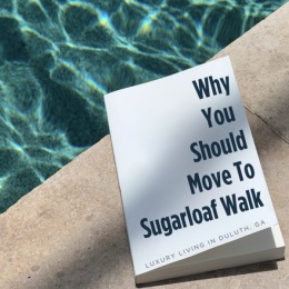 a book near the pool