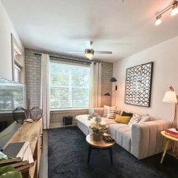 living area with easy access to other rooms