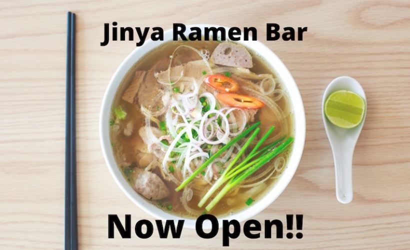 jinya now open with bowl of ramen